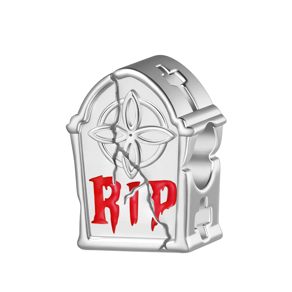 RIP墓碑珠飾